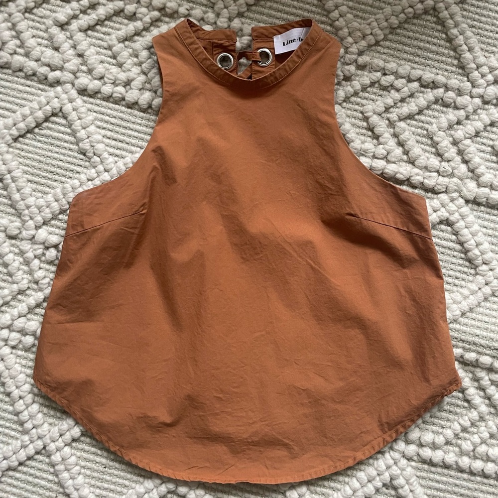 LINE & DOT Rust Sleeveless Top S